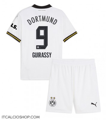Borussia Dortmund Serhou Guirassy #9 Terza Maglia Bambino 2024-25 Manica Corta (+ Pantaloni corti)